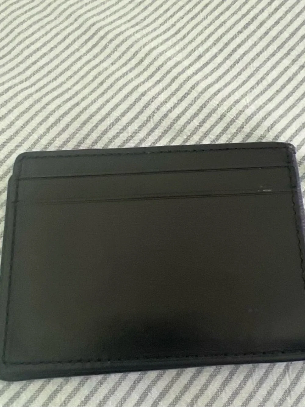 Coach Black Signature repeating C Pattern wallet/card holder